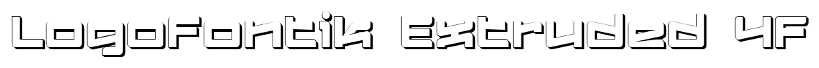 Logofontik Extruded 4F font